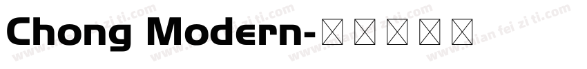 Chong Modern字体转换